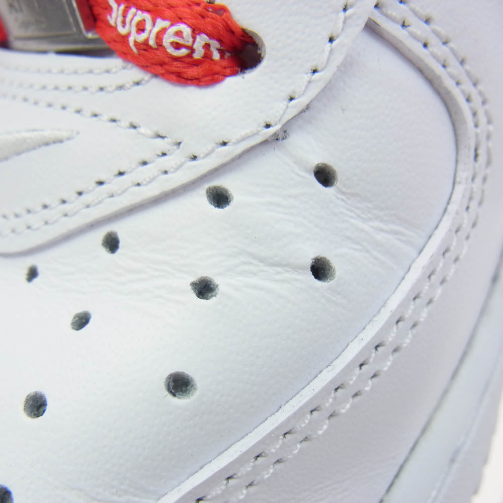 Supreme シュプリーム FZ8784-100 × NIKE AIR FORCE 1 MID エアフォース1 ミッド スニーカー ホワイト系 26cm【中古】