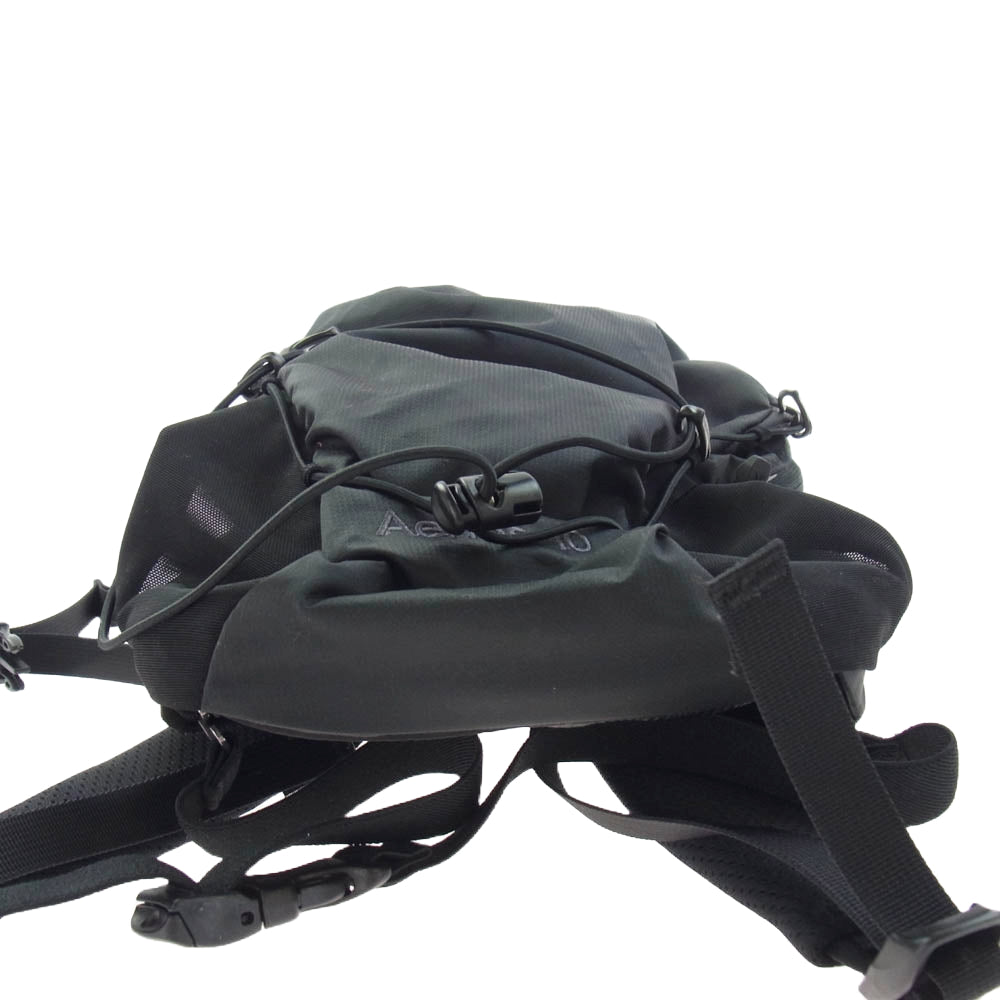 ARC'TERYX アークテリクス 7347 AERIOS 10 バックパック ロゴ 刺繍 ブラック系【中古】