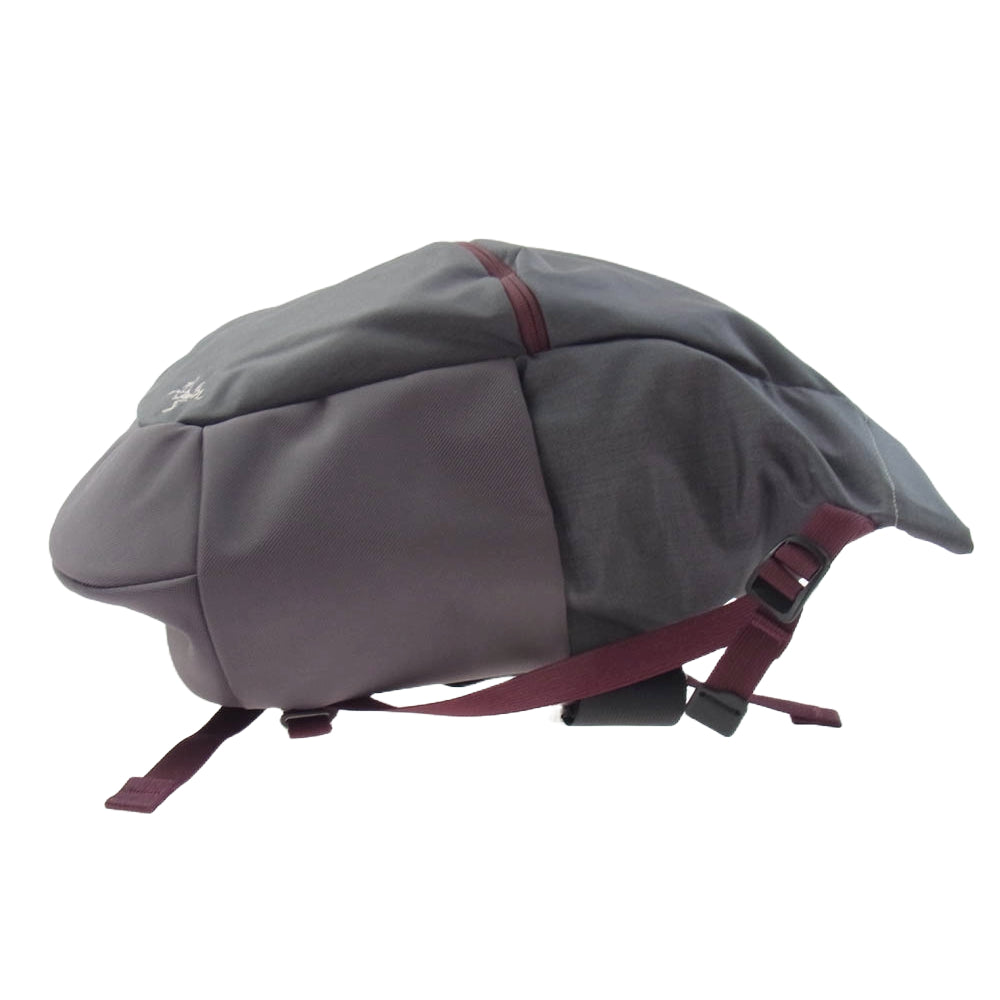 ARC'TERYX アークテリクス 6430 Mistral 16 Messenger Bag Crossbody Bag メッセンジャー バッグ ショルダー バッグ ロゴ 刺繍 グレー系 ワインレッド系【中古】