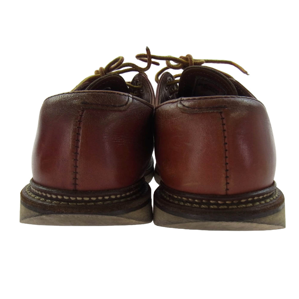 RED WING レッドウィング 8001 WORK OXFORD ROUND TOE オックスフォード 赤茶 オロラセット プレーントゥ ブーツ ブラウン系 24.5cm【中古】