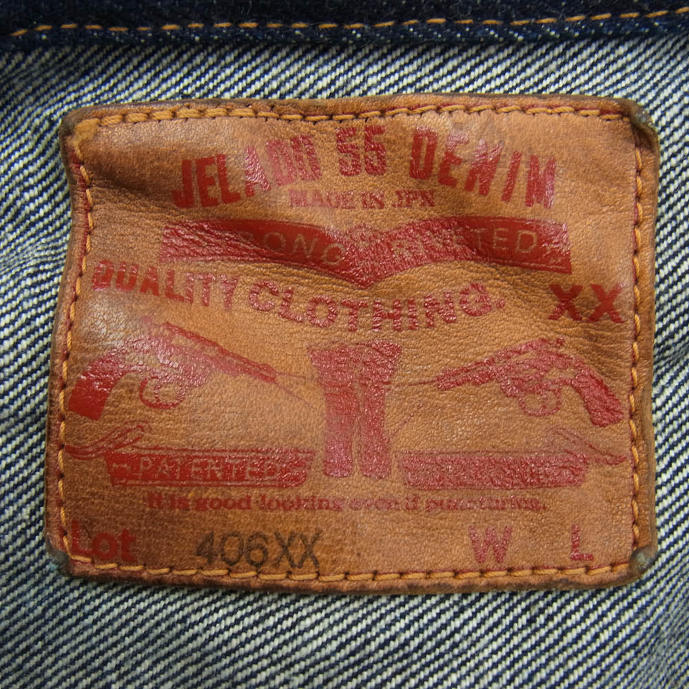 JELADO ジェラード JP94406 55 Denim Jacket 406XX 加工 デニム ジャケット インディゴブルー系 M【新古品】【未使用】【中古】