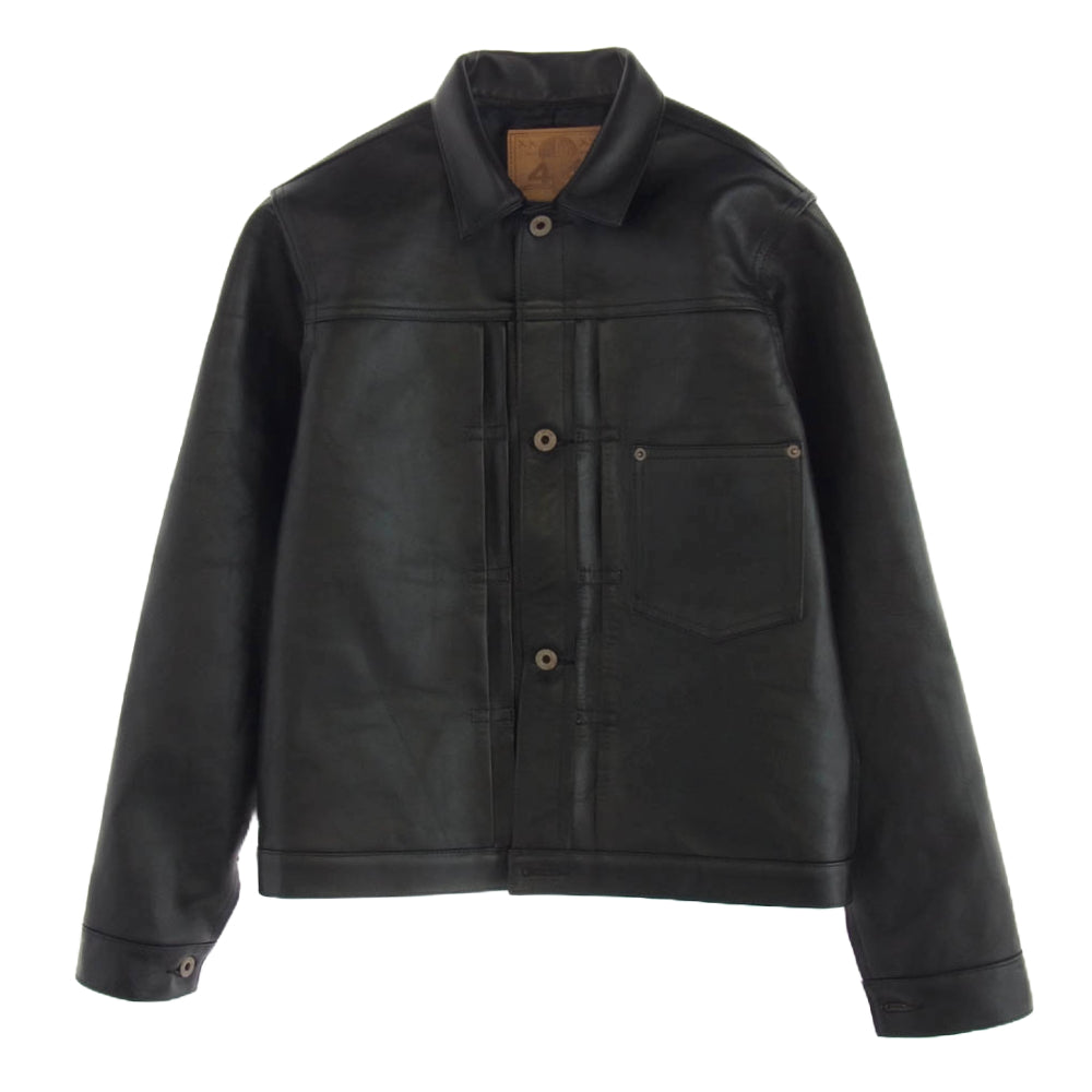 JELADO ジェラード JP94409 44 Leather Jacket Horse hide Semi aniline Finish 茶芯 ホースハイド レザー ジャケット ブラック系 M【新古品】【未使用】【中古】
