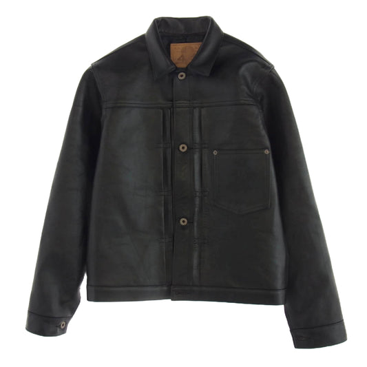 JELADO ジェラード JP94409 44 Leather Jacket Horse hide Semi aniline Finish 茶芯 ホースハイド レザー ジャケット ブラック系 M【新古品】【未使用】【中古】