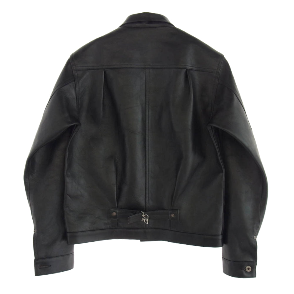 JELADO ジェラード JP94409 44 Leather Jacket Horse hide Semi aniline Finish 茶芯 ホースハイド レザー ジャケット ブラック系 M【新古品】【未使用】【中古】