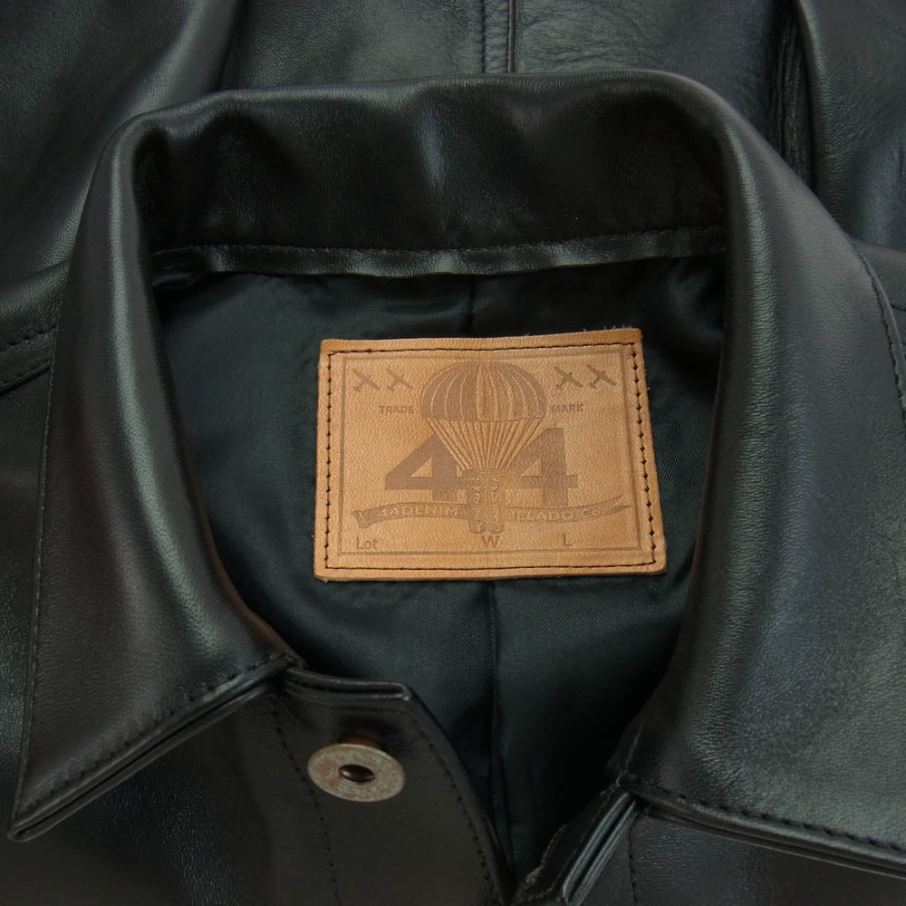 JELADO ジェラード JP94409 44 Leather Jacket Horse hide Semi aniline Finish 茶芯 ホースハイド レザー ジャケット ブラック系 M【新古品】【未使用】【中古】