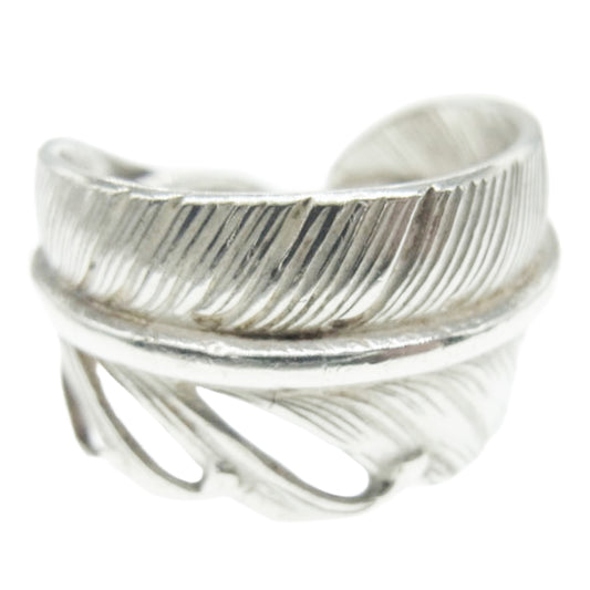WINGROCK ウィングロック FEATHER RING プレーン フェザー リング シルバー系 15.5号【中古】