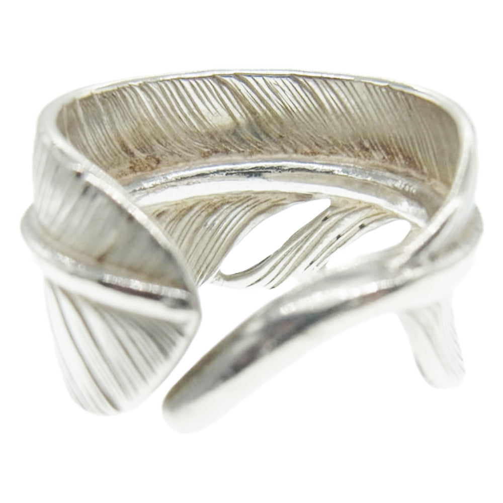 WINGROCK ウィングロック FEATHER RING プレーン フェザー リング シルバー系 15.5号【中古】