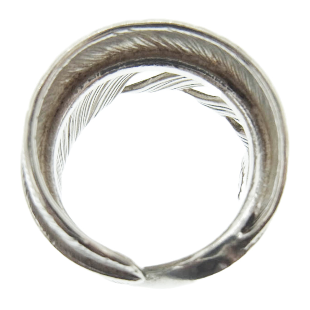 WINGROCK ウィングロック FEATHER RING プレーン フェザー リング シルバー系 15.5号【中古】