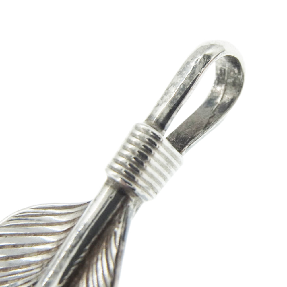 WINGROCK ウィングロック F-2 プレーン SVフェザー ネックレス ペンダント トップ シルバー系【中古】