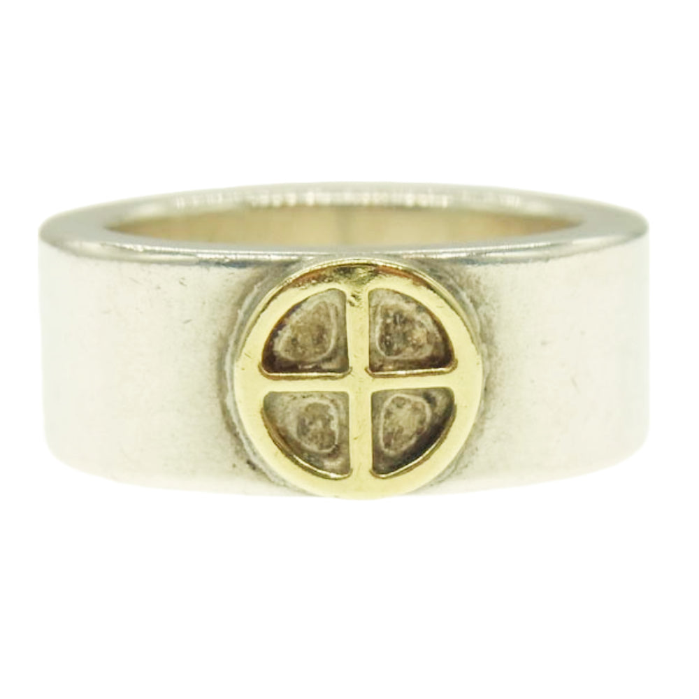 WINGROCK ウィングロック ゴールド メディスン ホイール 平打ち リング 17号【中古】