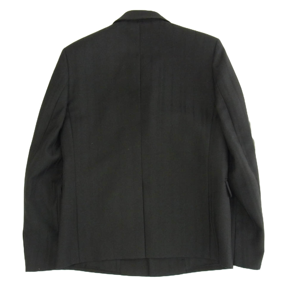 SAINT LAURENT サンローラン PARIS 19AW 4B ストライプ テーラードジャケット スラックスパンツ セットアップ ブラック系 46/44【中古】