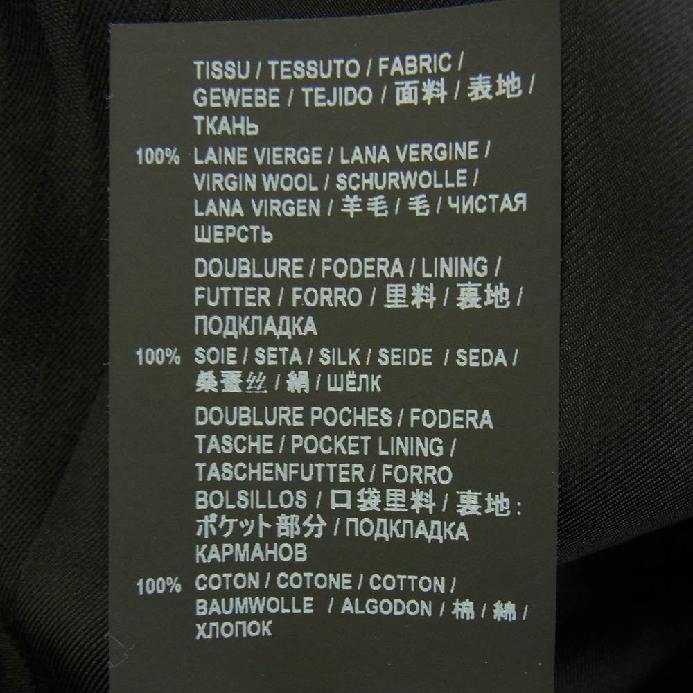 SAINT LAURENT サンローラン PARIS 19AW 4B ストライプ テーラードジャケット スラックスパンツ セットアップ ブラック系 46/44【中古】