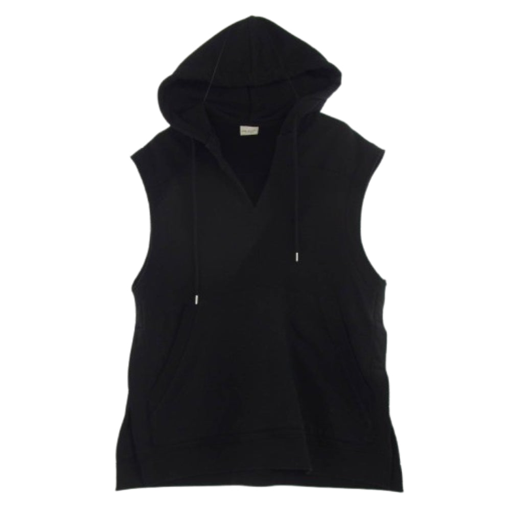 DRIES VAN NOTEN ドリスヴァンノッテン 21AW DN12HNN612 HANNEMA 3612 W.K.HOODIE ノースリーブ パーカー フード ベスト ブラック系【中古】