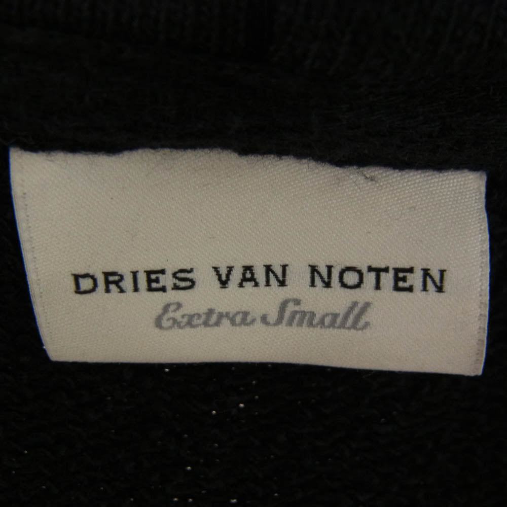 DRIES VAN NOTEN ドリスヴァンノッテン 21AW DN12HNN612 HANNEMA 3612 W.K.HOODIE ノースリーブ パーカー フード ベスト ブラック系【中古】