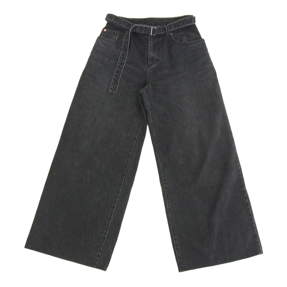 Sacai サカイ 24AW SCW-210 Wide Denim Pants ワイド デニム パンツ グレー系 3【中古】
