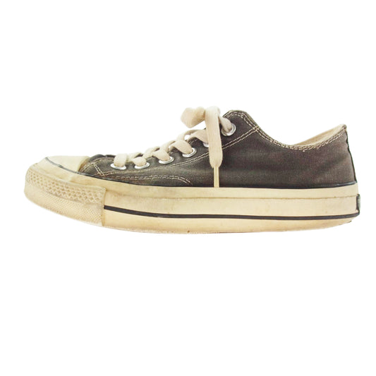 CONVERSE コンバース 【観賞用】70s ALL STAR Chuck Taylor オールスター チャックテイラー ローカット スニーカー MADE IN USA アメリカ製 １つ星 当て布 チャコール系 5【中古】