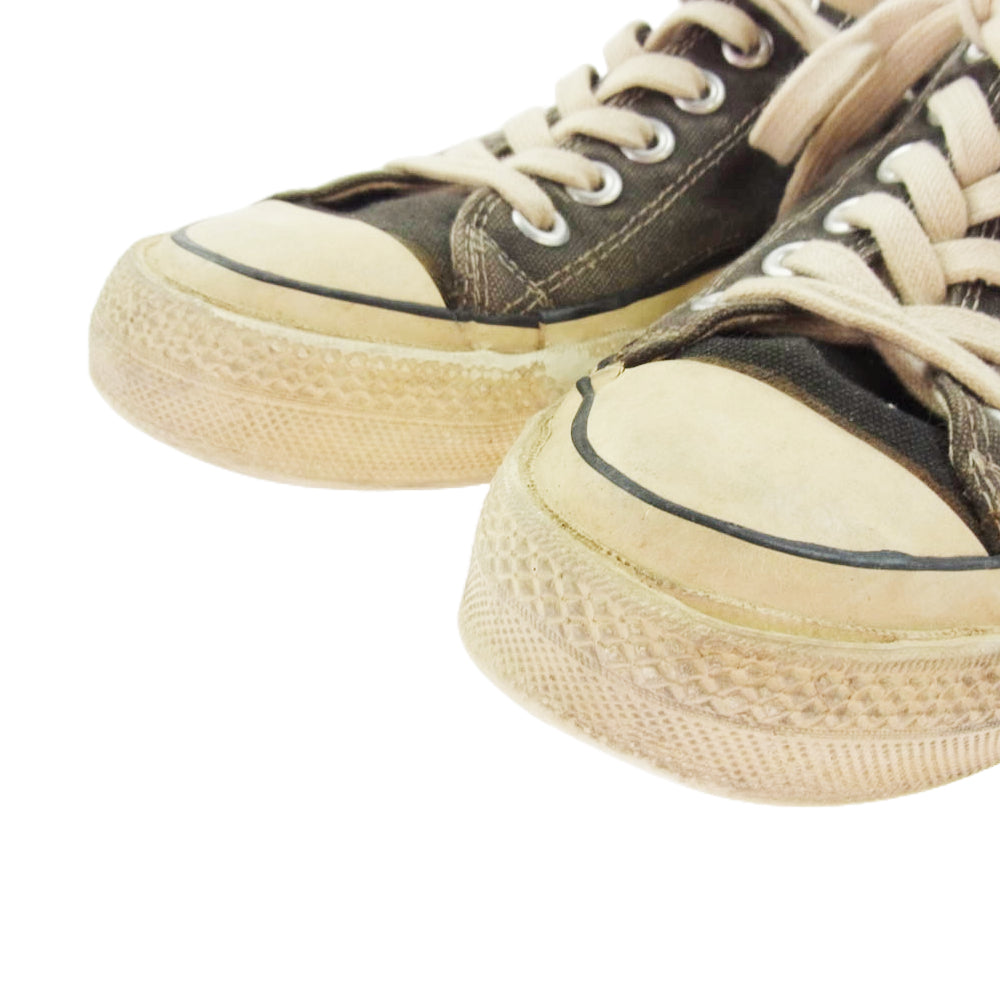 CONVERSE コンバース 【観賞用】70s ALL STAR Chuck Taylor オールスター チャックテイラー ローカット スニーカー MADE IN USA アメリカ製 １つ星 当て布 チャコール系 5【中古】