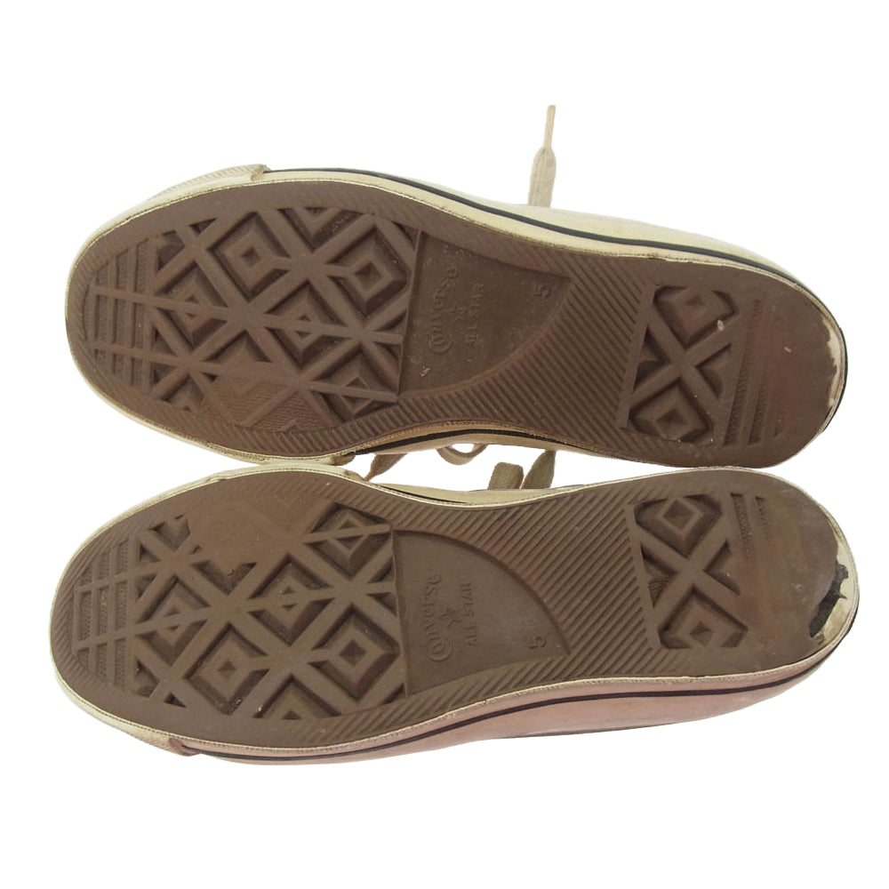 CONVERSE コンバース 【観賞用】70s ALL STAR Chuck Taylor オールスター チャックテイラー ローカット スニーカー MADE IN USA アメリカ製 １つ星 当て布 チャコール系 5【中古】