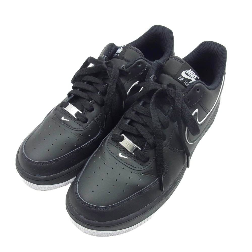 NIKE ナイキ DV0788-002 AIR FORCE 1 LOW BLACK WHITE エアフォース 1 ローカット スニーカー ブラック系 28.5cm【中古】