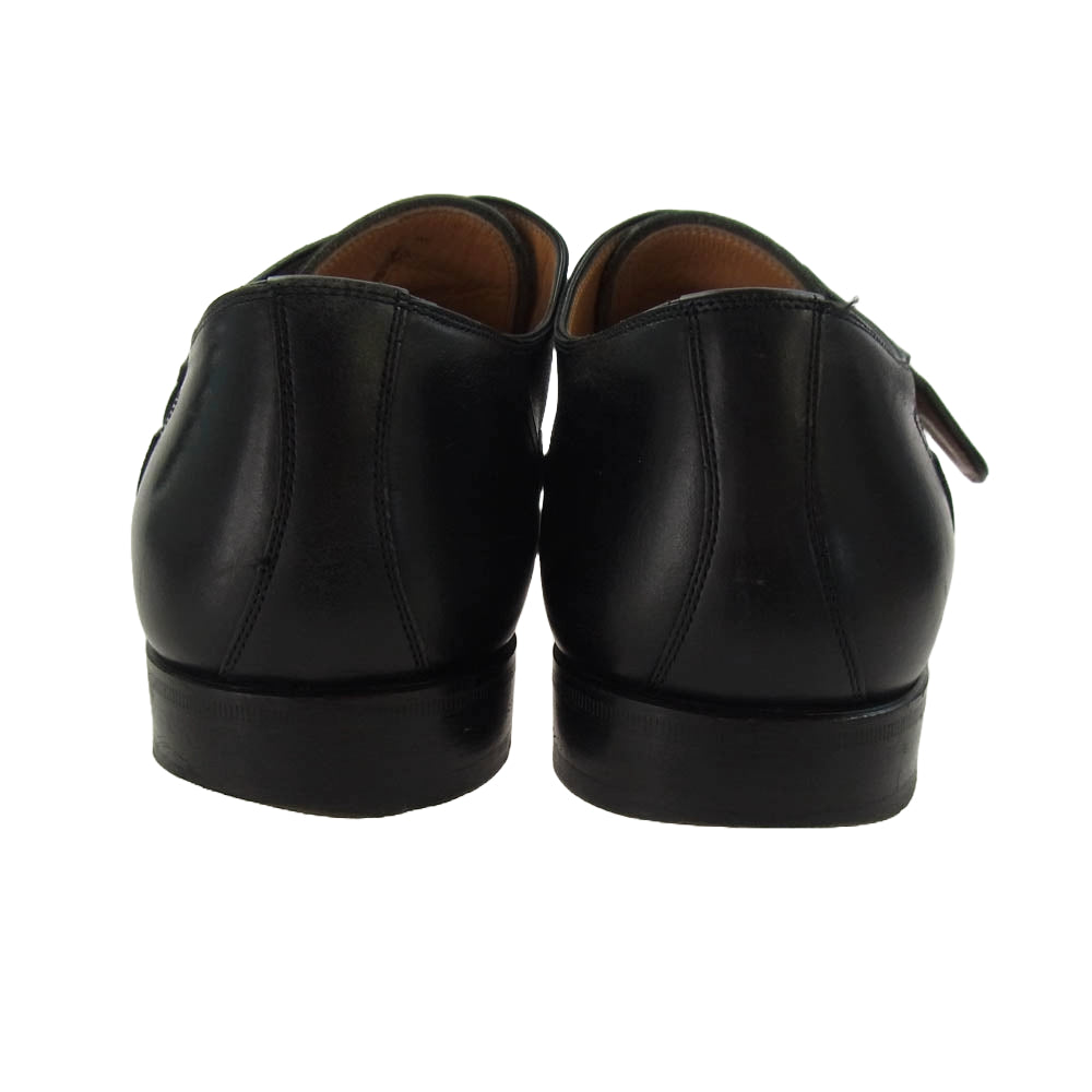 DOLCE&GABBANA ドルチェアンドガッバーナ モンク ストラップ レザー シューズ ブラック系 7【中古】