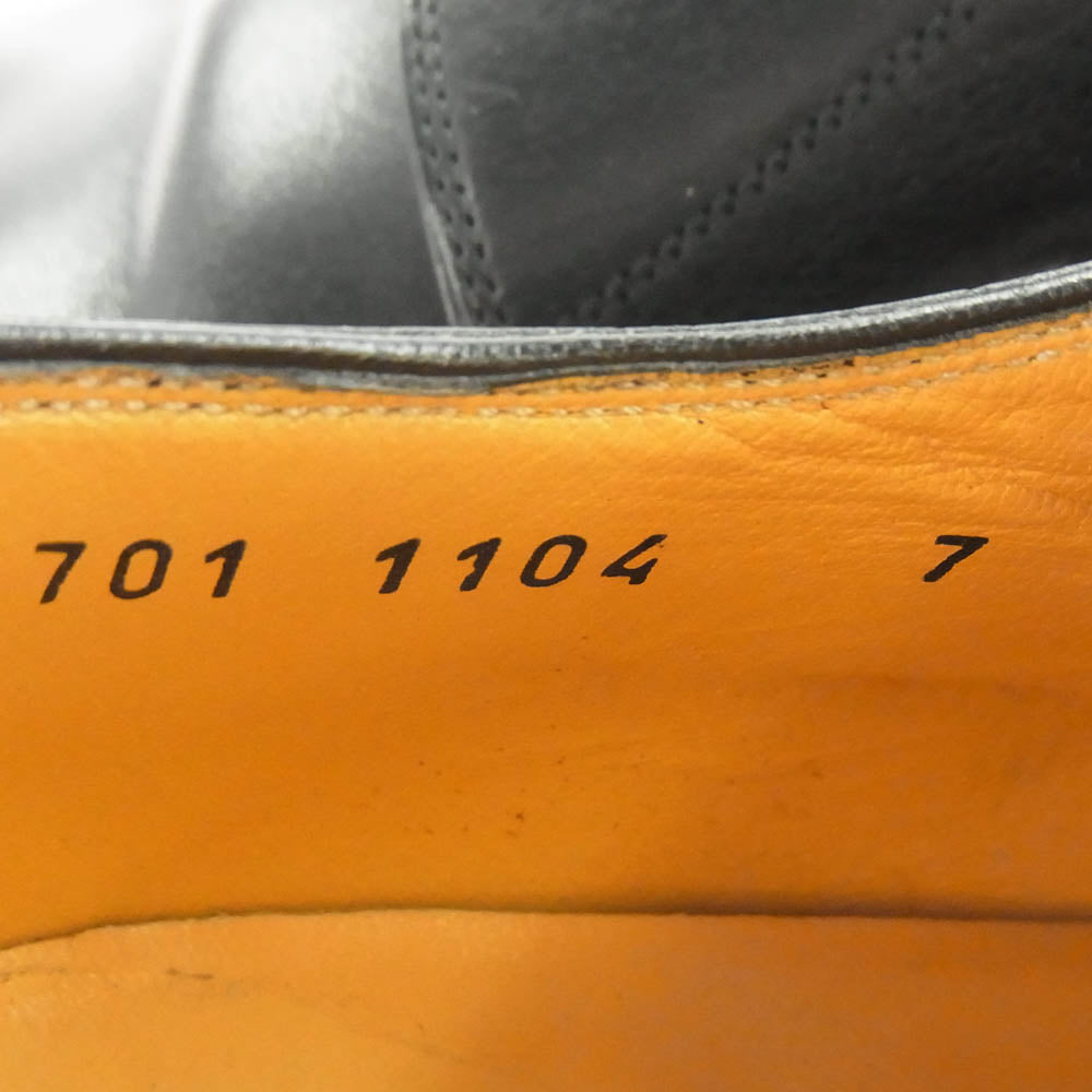 DOLCE&GABBANA ドルチェアンドガッバーナ モンク ストラップ レザー シューズ ブラック系 7【中古】