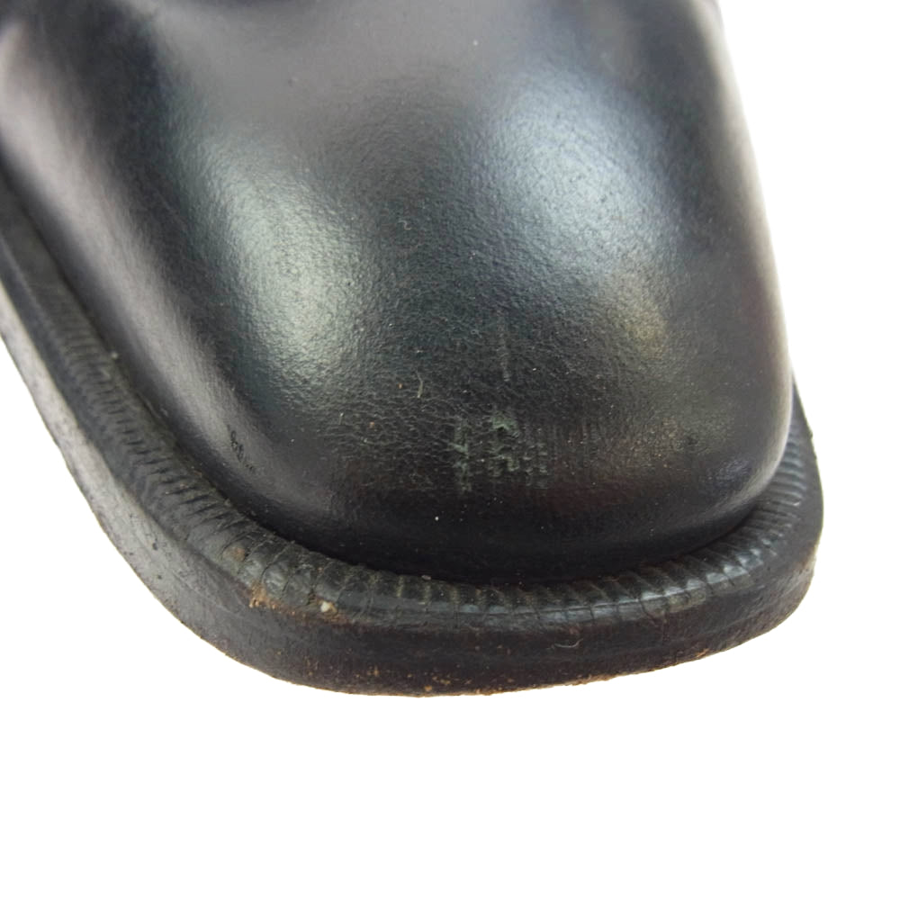 DOLCE&GABBANA ドルチェアンドガッバーナ モンク ストラップ レザー シューズ ブラック系 7【中古】