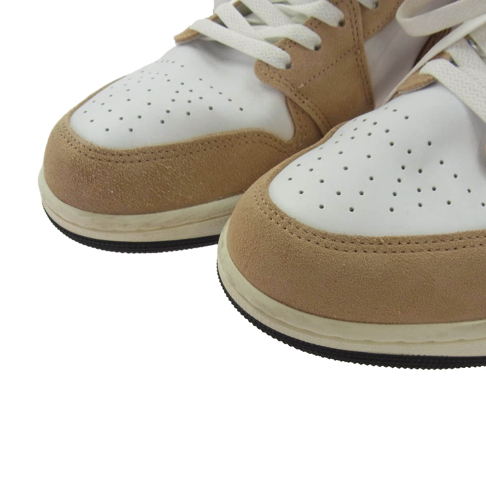 NIKE ナイキ DZ4130-201 Air Jordan 1 Low SE Brown Elephant Safari エアジョーダン AJ1 ローカット スニーカー ホワイト系 ベージュ系 28.5cm【中古】