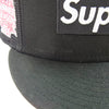 Supreme シュプリーム 24SS × New Era ニューエラ Box Logo Mesh Back ボックスロゴ メッシュ バック キャップ 帽子 ブラック系 61.5cm【中古】