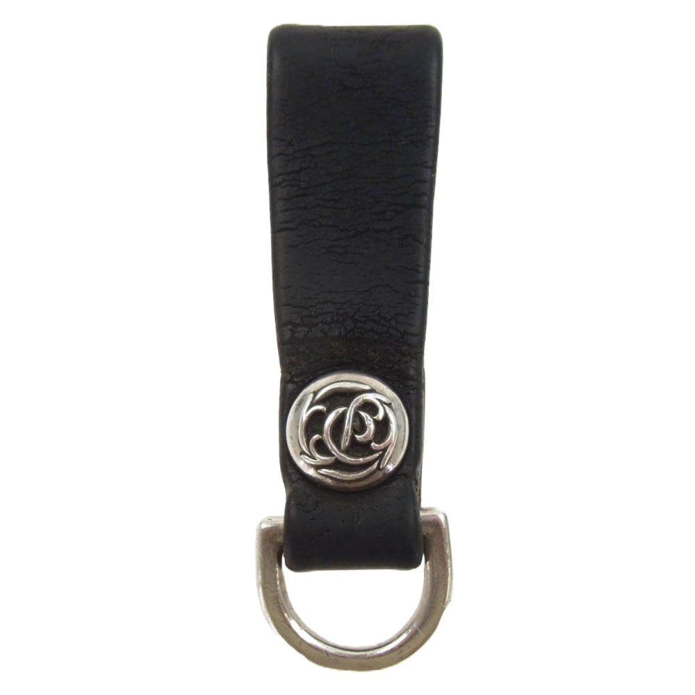 CHROME HEARTS クロムハーツ（原本無） フローラルボタン Dリング ベルトループ ブラック系 シルバー系【中古】