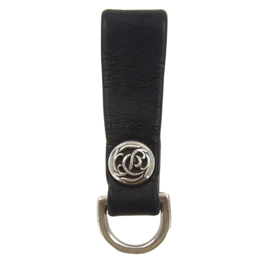 CHROME HEARTS クロムハーツ（原本無） フローラルボタン Dリング ベルトループ ブラック系 シルバー系【中古】