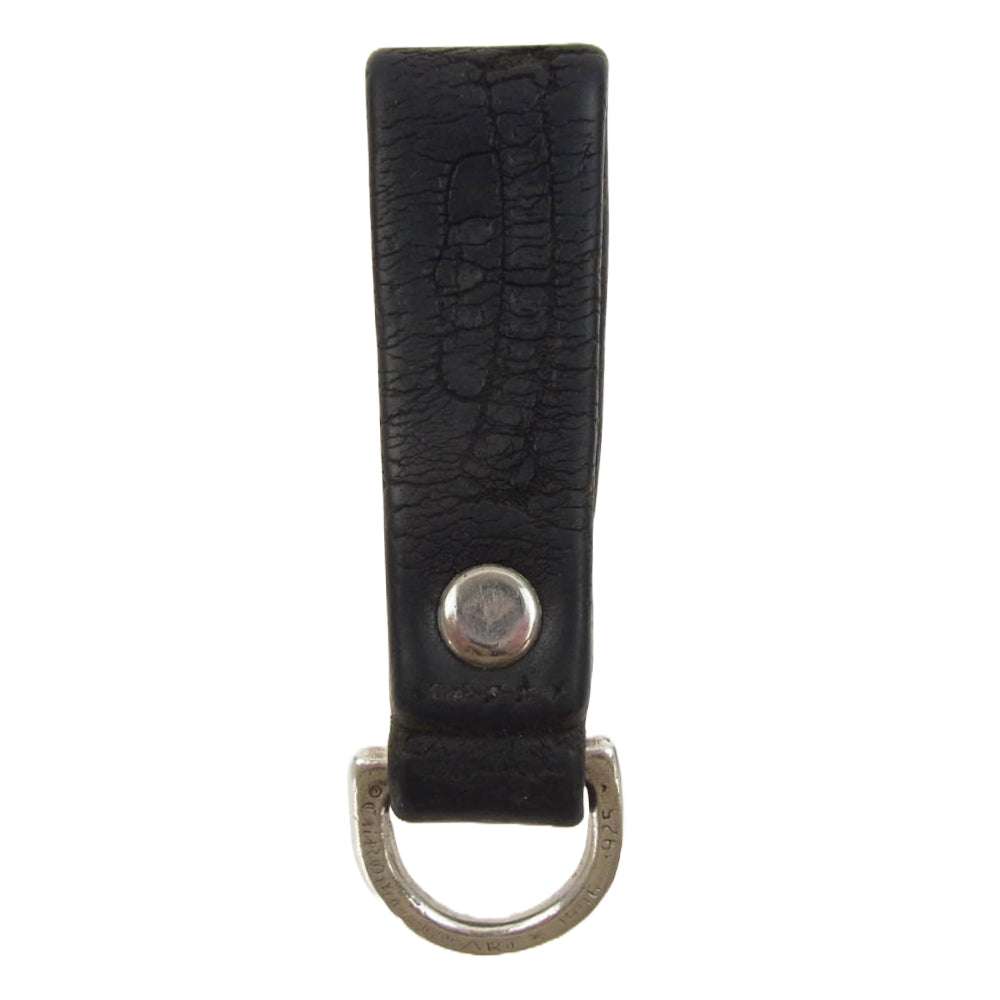 CHROME HEARTS クロムハーツ（原本無） フローラルボタン Dリング ベルトループ ブラック系 シルバー系【中古】