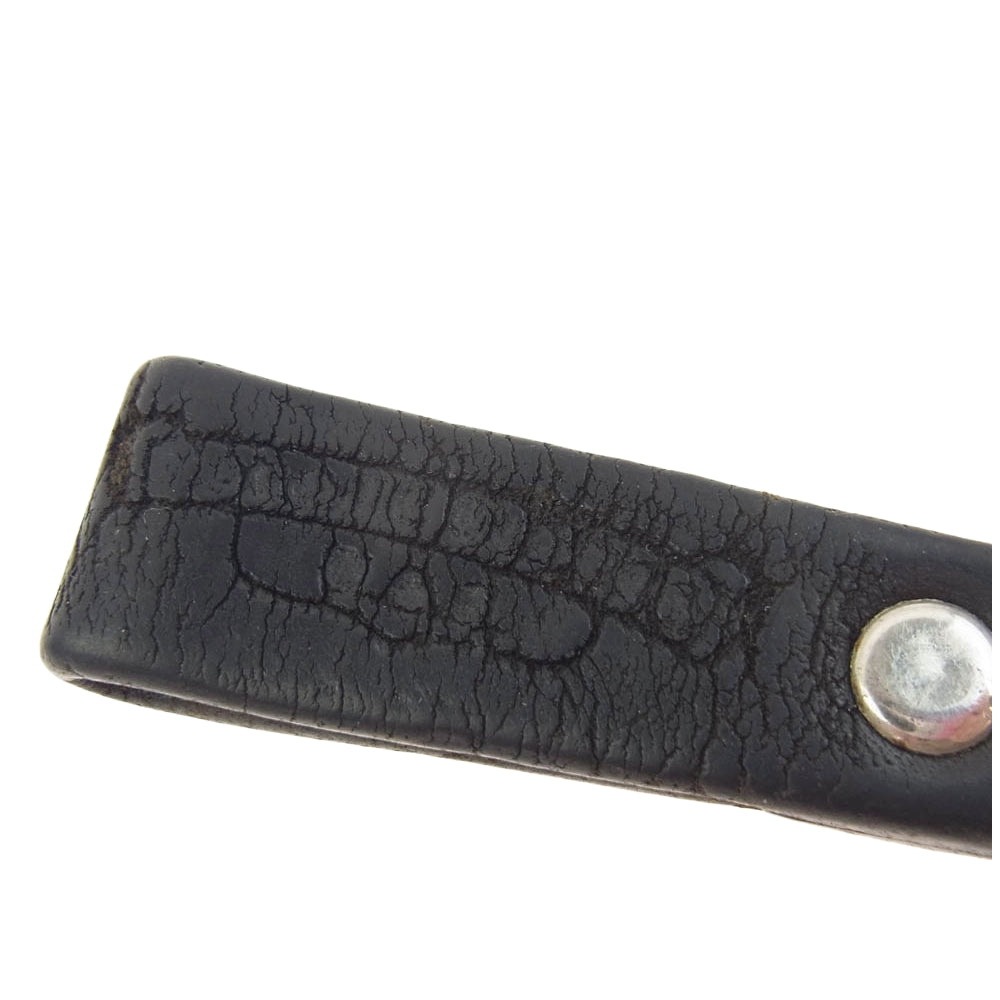 CHROME HEARTS クロムハーツ（原本無） フローラルボタン Dリング ベルトループ ブラック系 シルバー系【中古】