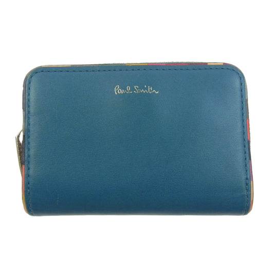Paul Smith ポール・スミス 4連キーケース コインケース ライトブルー系【中古】