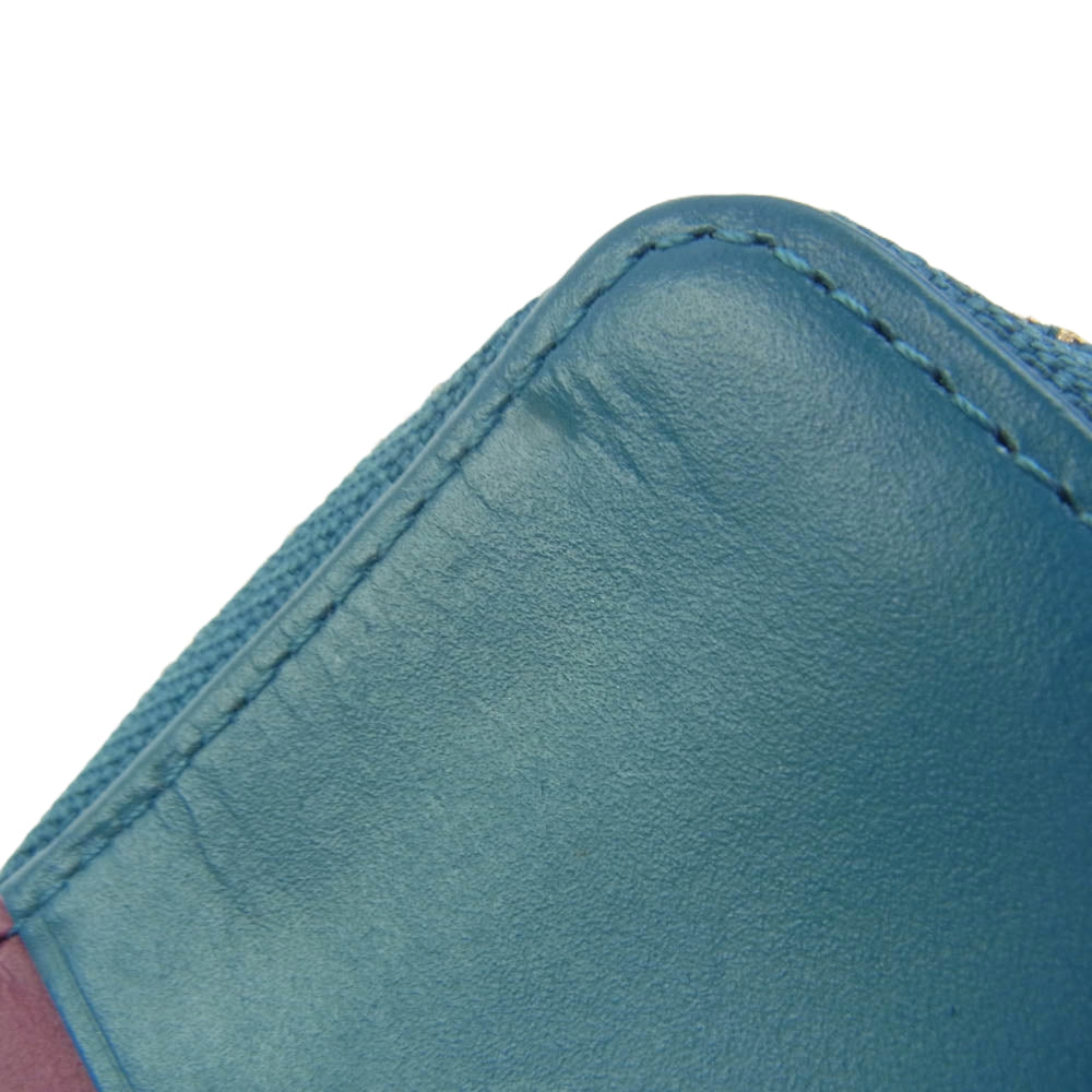 Paul Smith ポール・スミス 4連キーケース コインケース ライトブルー系【中古】