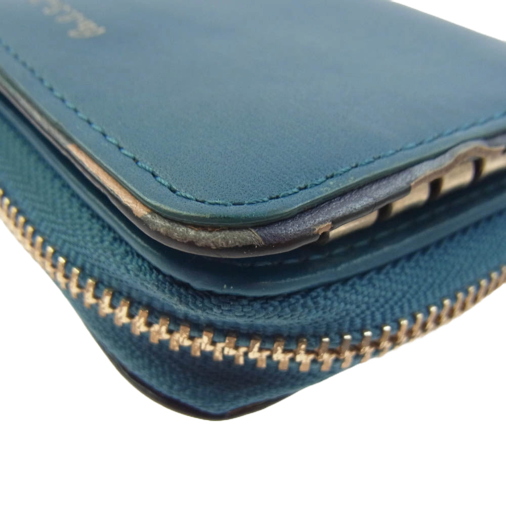 Paul Smith ポール・スミス 4連キーケース コインケース ライトブルー系【中古】