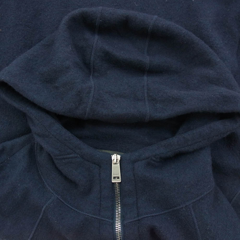 JIL SANDER ジルサンダー 13AW 751034 MY200478 メルトンウール ジップアップ パーカー ダークネイビー系 44【中古】