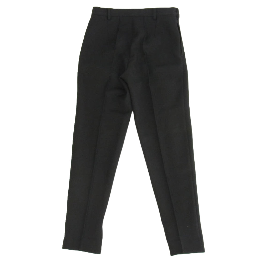 PRADA プラダ 23AW SPH311 テクニカルギャバジン ロング パンツ テーパード パンツ ブラック系 48【中古】