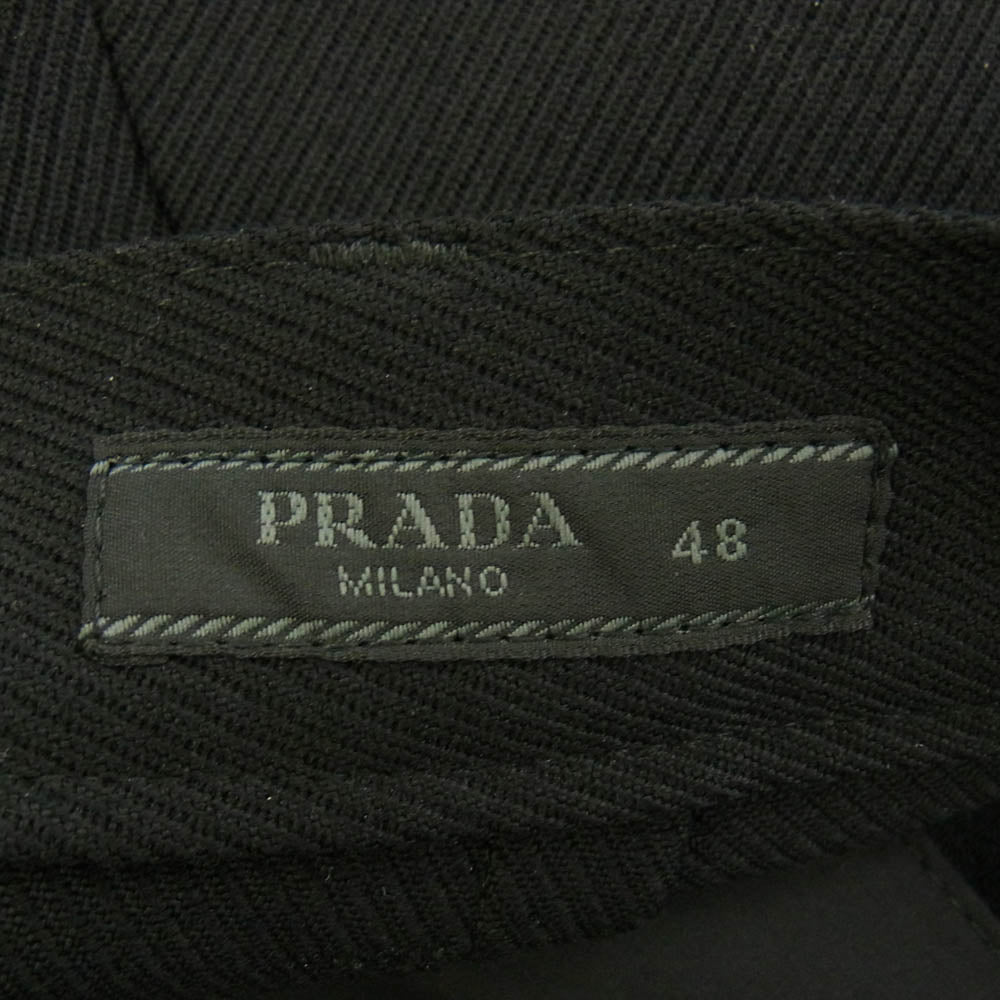 PRADA プラダ 23AW SPH311 テクニカルギャバジン ロング パンツ