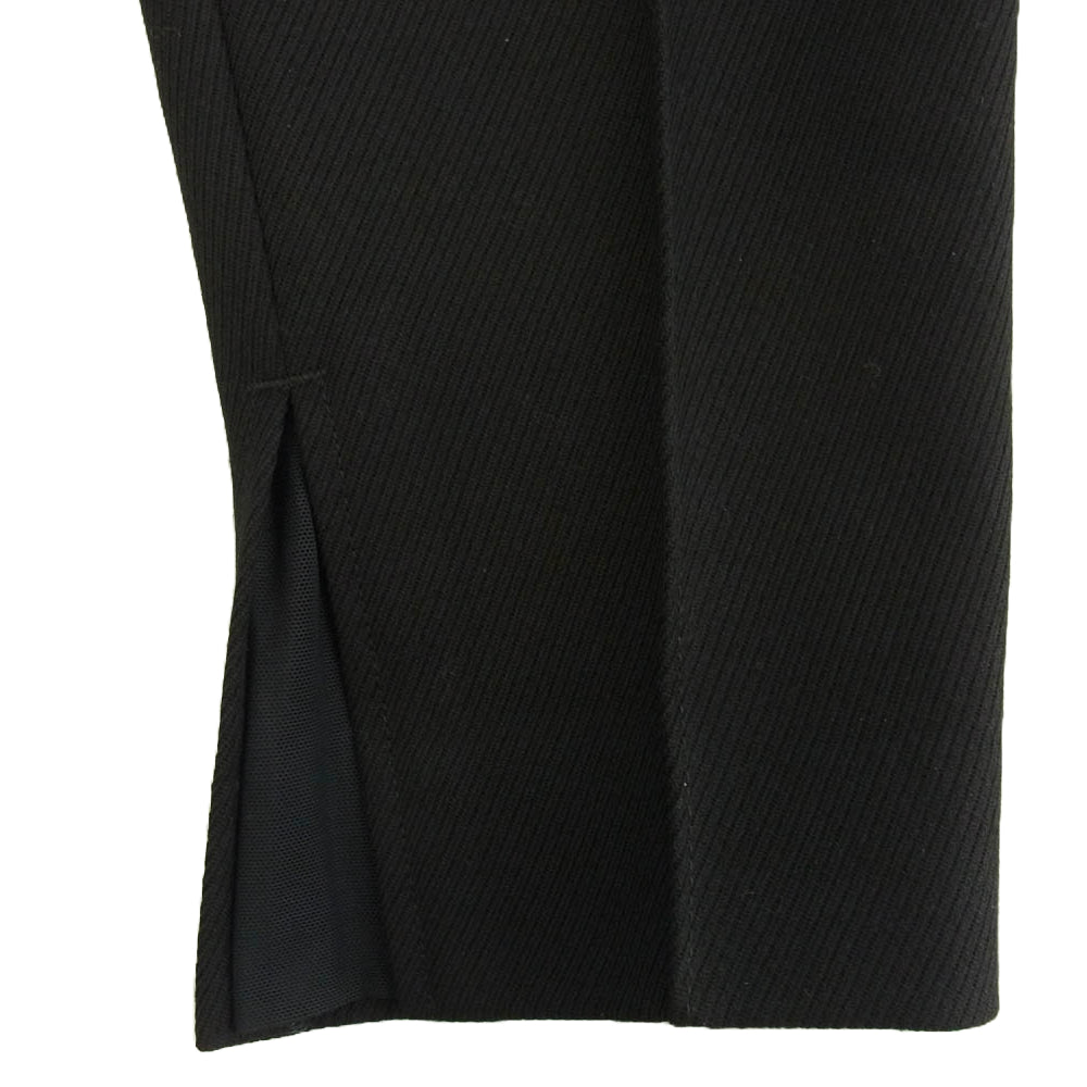 PRADA プラダ 23AW SPH311 テクニカルギャバジン ロング パンツ テーパード パンツ ブラック系 48【中古】