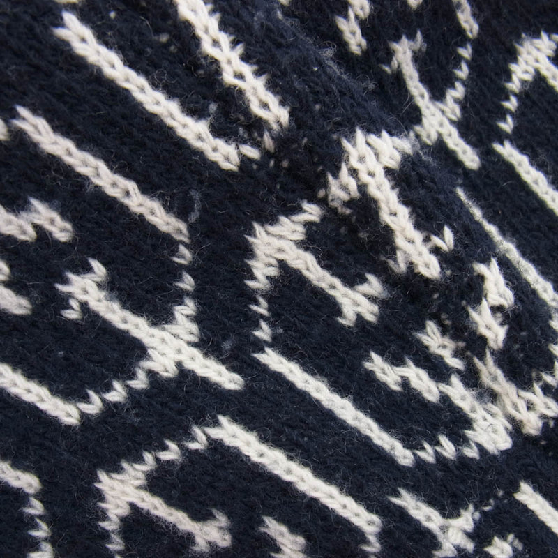 PRADA プラダ 21AW UMB258 総柄 カシミヤ混 ウール混 セーター ニット