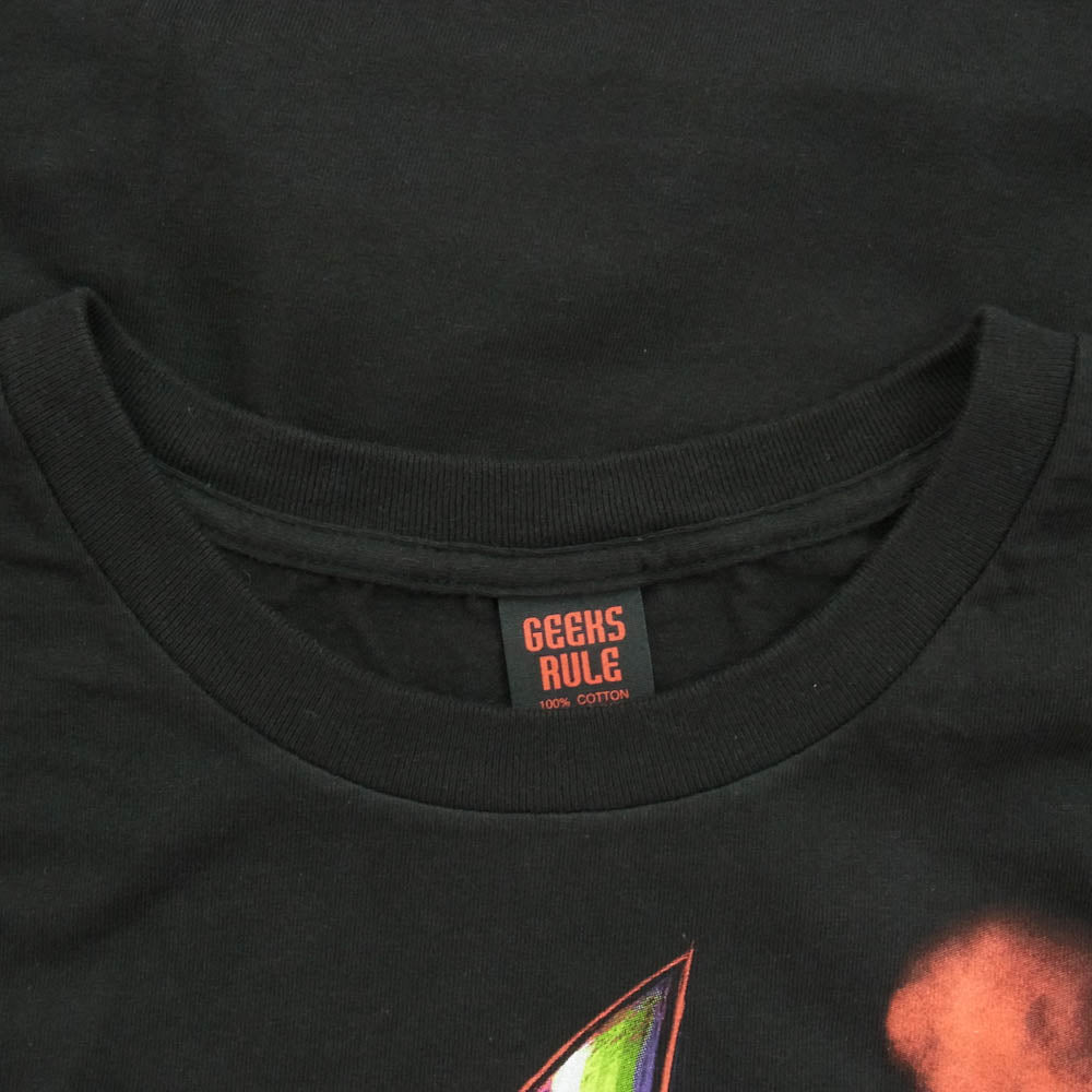 GEEKS RULE ギークスルール NEON GENESIS EVANGELION illustration by MAEDA MAHIRO 15 SILKSCREEN PRINTING T SHIRT ブラック系 XXL【新古品】【未使用】【中古】