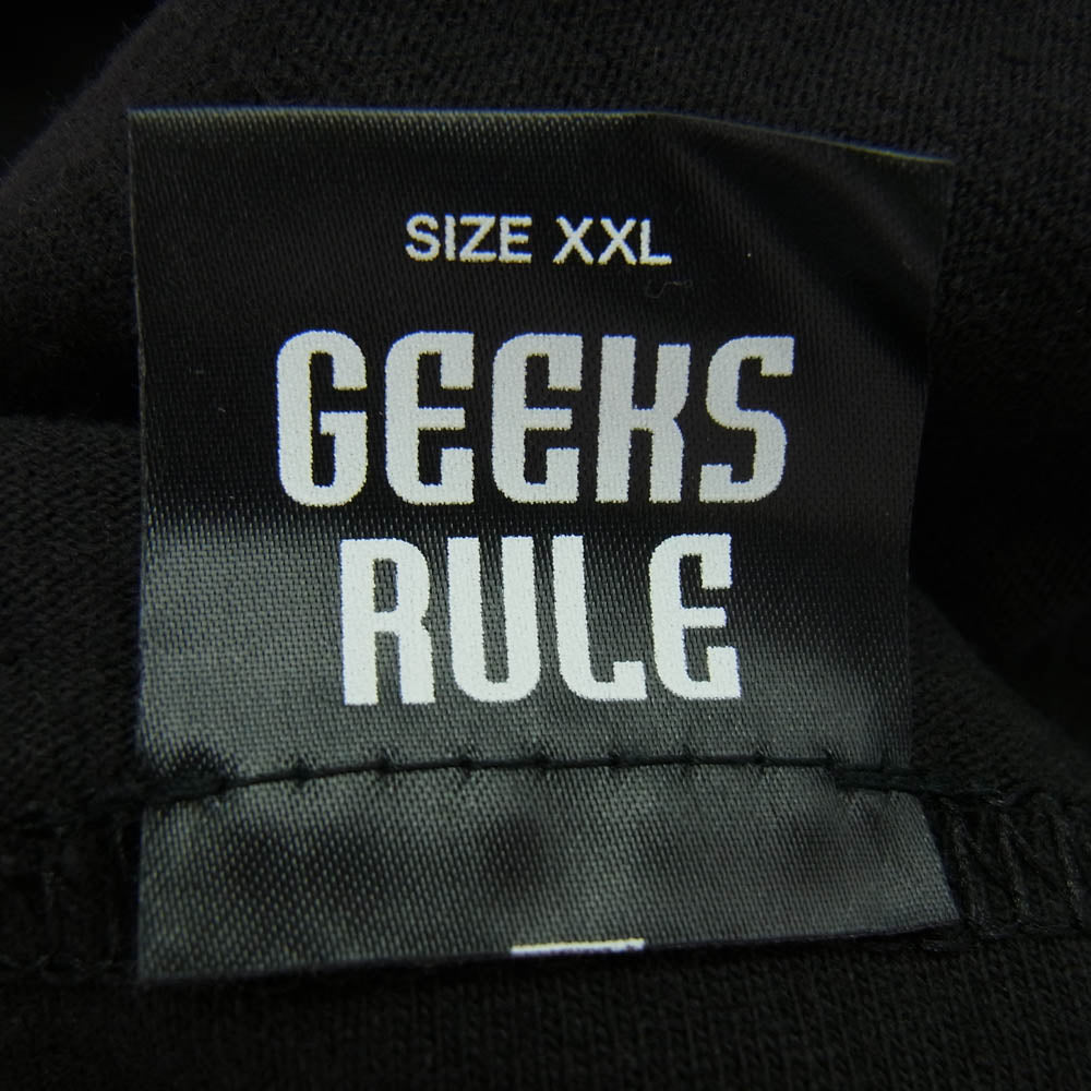 GEEKS RULE ギークスルール NEON GENESIS EVANGELION illustration by MAEDA MAHIRO 15 SILKSCREEN PRINTING T SHIRT ブラック系 XXL【新古品】【未使用】【中古】