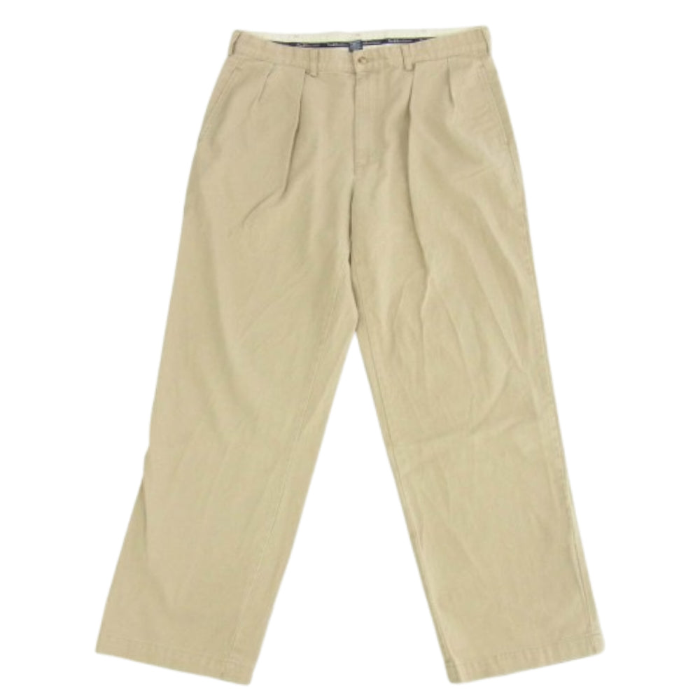POLO RALPH LAUREN ポロ・ラルフローレン 80's～90's 2タック チノパンツ ベージュ系【中古】
