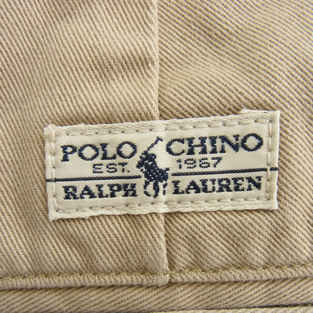 POLO RALPH LAUREN ポロ・ラルフローレン 80's～90's 2タック チノパンツ ベージュ系【中古】