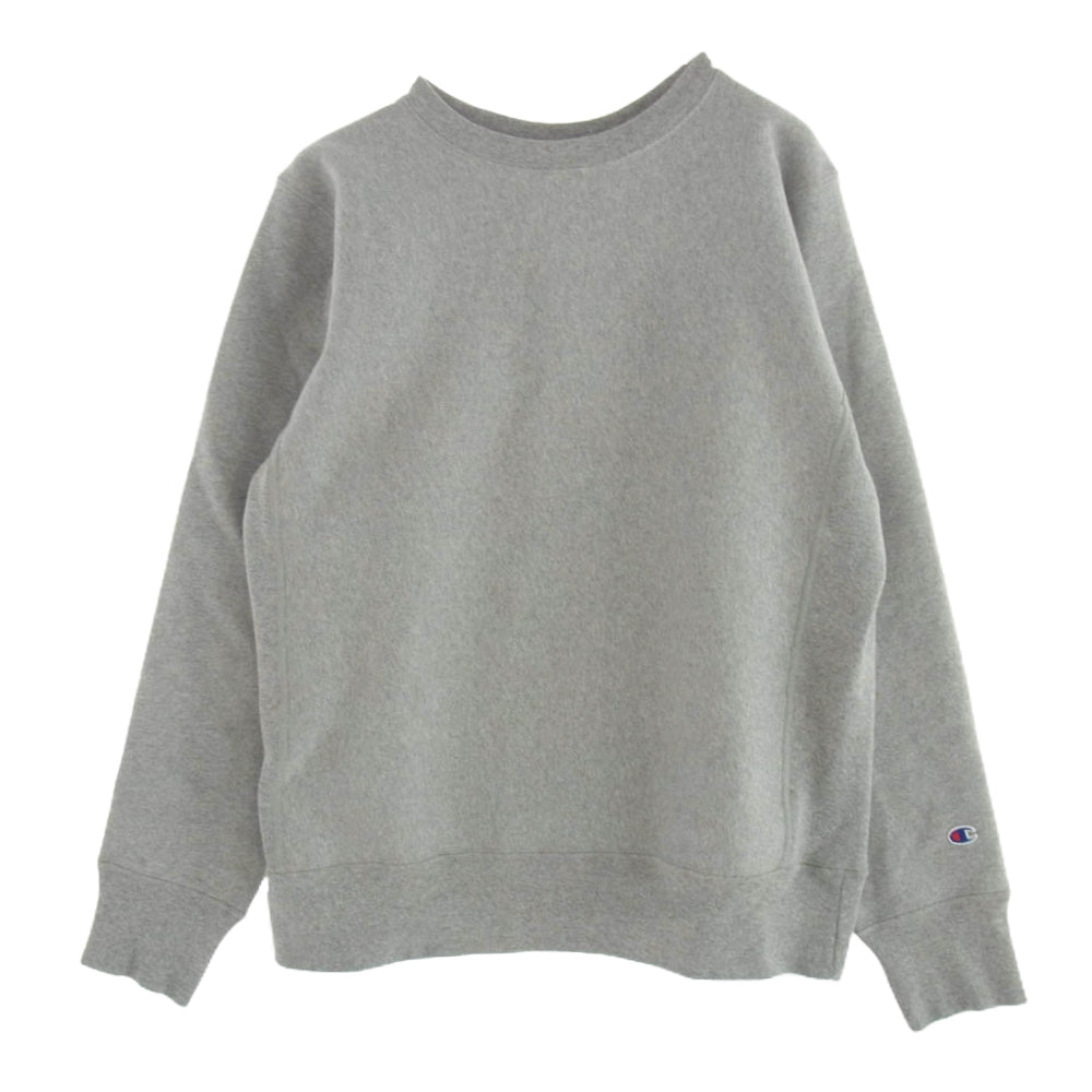 Champion チャンピオン 復刻 単色 赤タグ 目無し リバースウィーブ スウェット グレー系 L【美品】【中古】