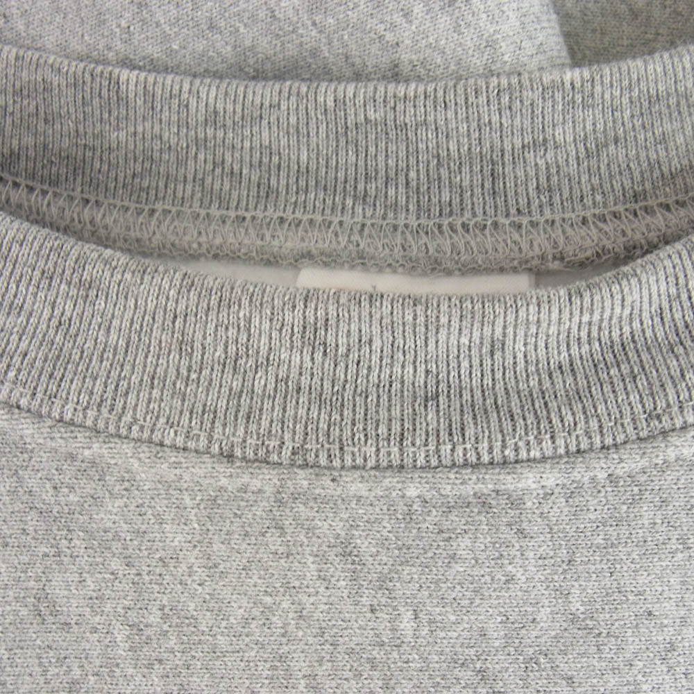 Champion チャンピオン 復刻 単色 赤タグ 目無し リバースウィーブ スウェット グレー系 L【美品】【中古】