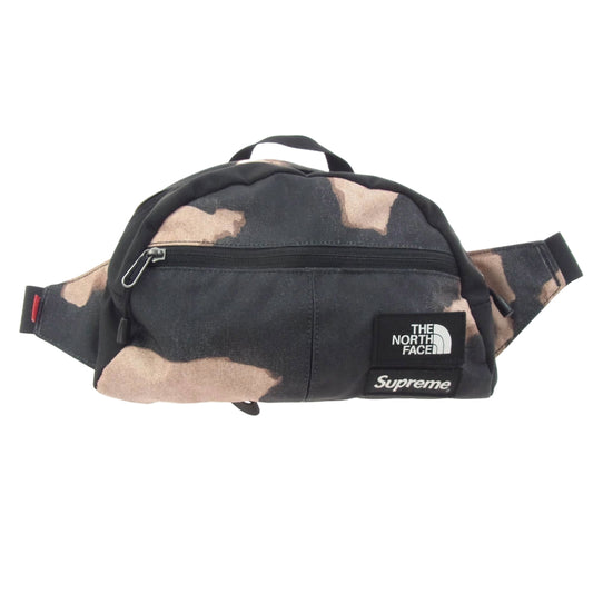 Supreme シュプリーム 21AW NM721531 The North Face Bleached Denim Print Roo II Black ザ ノース フェイス ブリーチド デニム プリント ルー ブラック ブラック系 3L【中古】