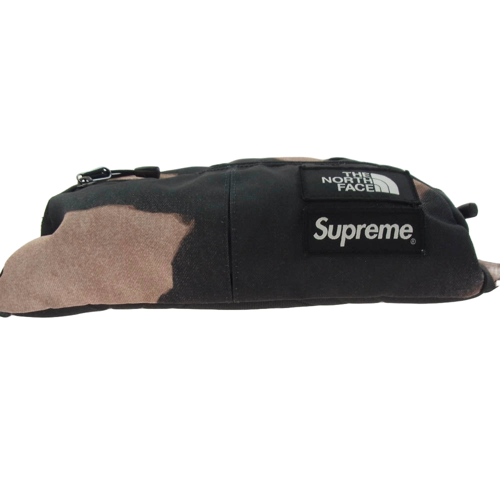 Supreme シュプリーム 21AW NM721531 The North Face Bleached Denim Print Roo II Black ザ ノース フェイス ブリーチド デニム プリント ルー ブラック ブラック系 3L【中古】