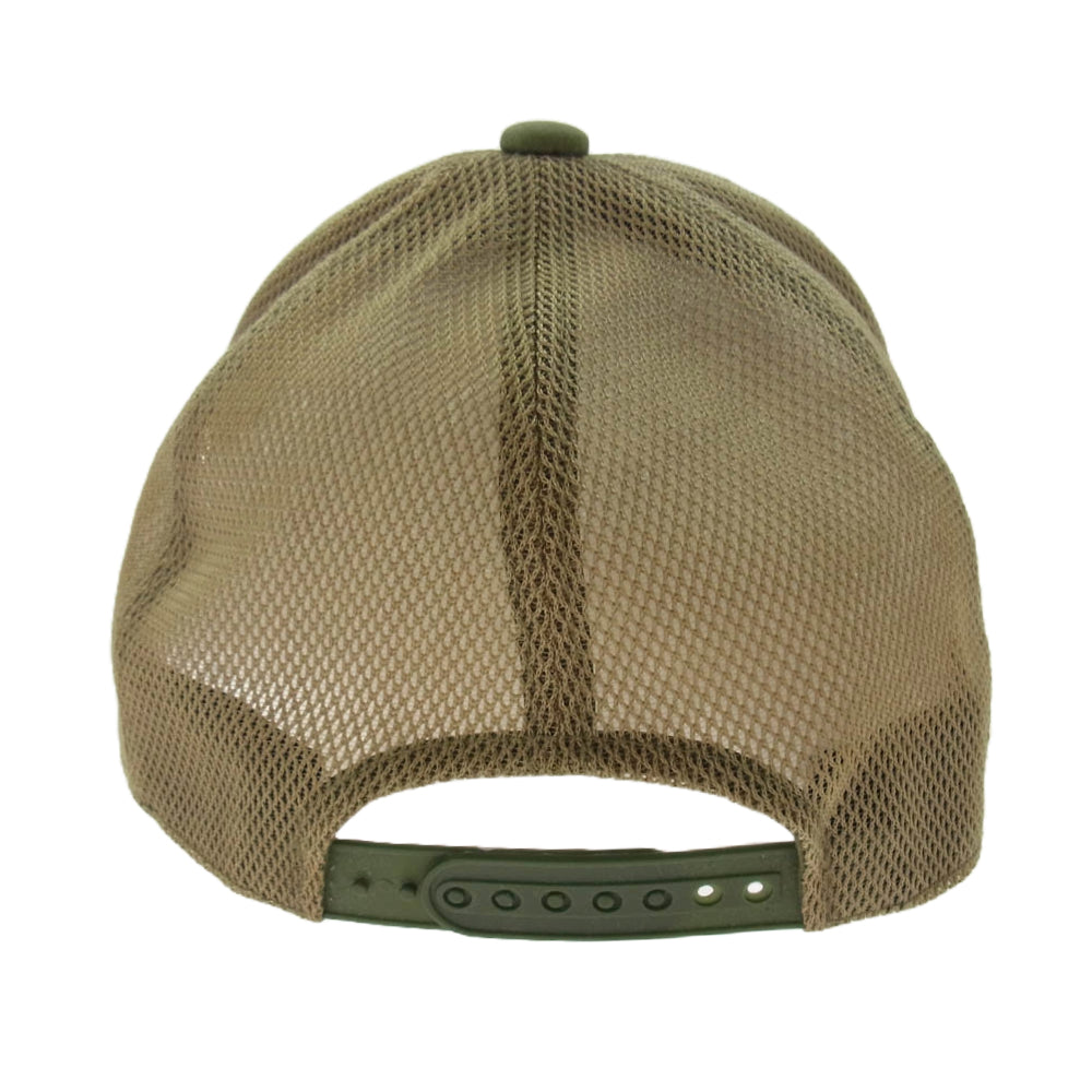 A BATHING APE アベイシングエイプ × STUSSY ステューシー 30周年 記念 1ST CAMO TRUCKER HAT メッシュ キャップ カモフラージュ 猿迷彩 カーキ系 F【中古】