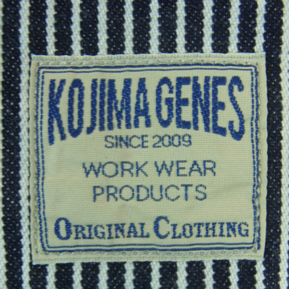 KOJIMA GENES 児島ジーンズ ストライプ 切替 ペインター デニム パンツ インディゴブルー系 34【中古】